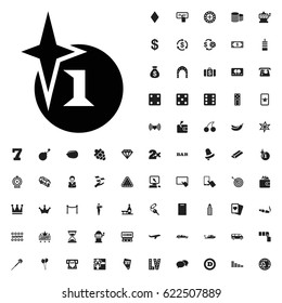 Explosion icon illustration isolated vector sign symbol. casino icons vector set. on white background