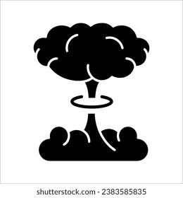 Icono de explosión aislado en fondo blanco. Icono de explosión de moda en estilo plano. EPS 10