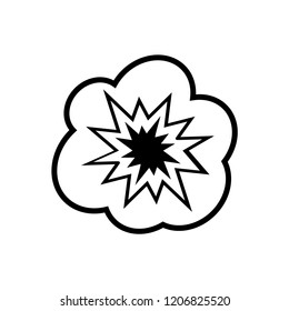 Explosion Icon , logo on a white background