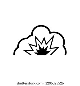 Explosion Icon , logo on a white background