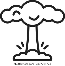 Imagen vectorial de icono de explosión. Adecuado para aplicaciones web móviles y medios de impresión.