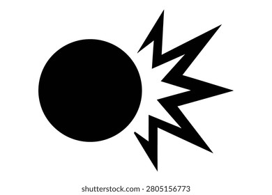explosion, impact, burst, power, energy, force, change, sudden, action, crash, collision, blast, graphic, vector, symbol, icon, shape, abstract, sign, design, black, element, dynamic, motion, strength, intensity, event, boom, shock, trigger, effect, manifestation, transformation, forceful, contrast, simple, minimalist, modern, concept, energy, surge, breakthrough, innovation, velocity, force, impact, active, speed, release