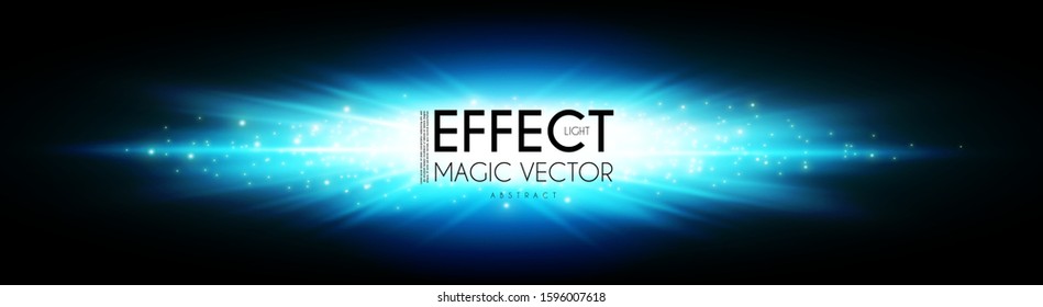 Explosion. Magic power light effect. Electric force.