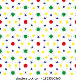 Explosion. Neurons. Abstraction. Template. Textile factory. The science. Green, yellow, red, blue. Banner. Laboratory. Experiment.