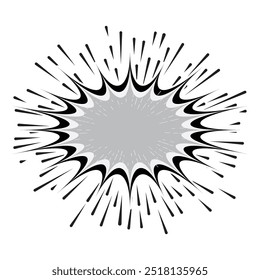 Explosion Pop art cartoon comic isolated. Vector illustration