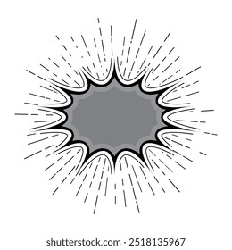 Explosion Pop art cartoon comic isolated. Vector illustration