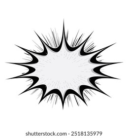 Explosion Pop art cartoon comic isolated. Vector illustration