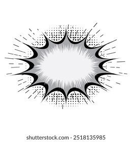 Explosion Pop art cartoon comic isolated. Vector illustration