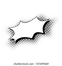Explosion! Pop art cartoon comic template.