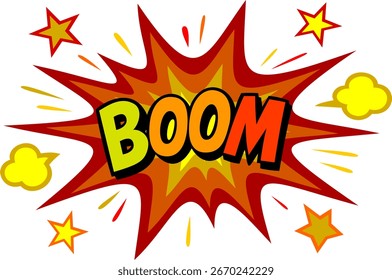 Explosion pop art cartoon design vector illustration