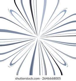 Explosion, rays and lines diverging from the center.