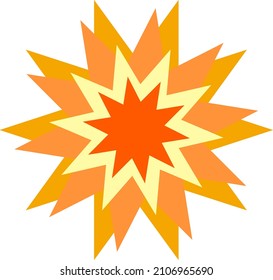 Ilustración de diseño de globo de explosión y choque