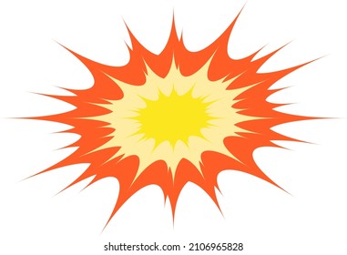 Explosion and shock balloon design illustration