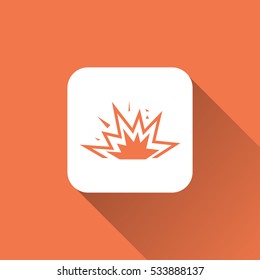 explosion sign. icon design