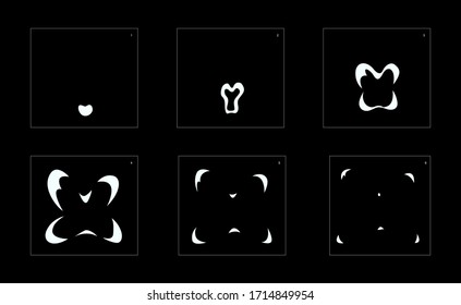 Explosion Smoke effect. Explosion Animation effect. Animation Sprite sheet for games, cartoon or animation. vector style animation effect 1073.