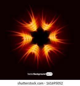 Explosion in space