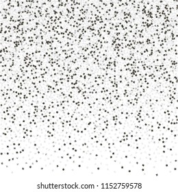 Explosion of stars.   Isolated gradient celestial elements. Silver metal glitter. Iridescent festive  celebration vector  background for celebration decorations, flyers, posters.