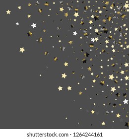 Explosion of stars.   Isolated gradient celestial elements. Platinum chrome metal glitter. Festive iridescent holographic effect vector background for celebration decorations, flyers, posters.