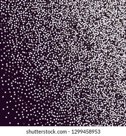 Explosion of stars.   Isolated gradient celestial elements. Silver metal shine. Holiday celebration luminous vector background for celebration decorations,  flyers, posters.