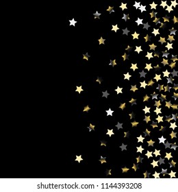 Explosion of stars. Isolated gradient stellar elements. Platinum chrome metallic gloss.Iridescent festive  celebration vector  background for celebration decorations, flyers, posters.
