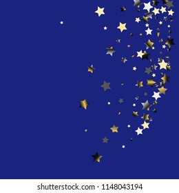 Explosion of stars. Isolated gradient stellar elements. Platinum chrome metallic gloss. Festive iridescent holographic effect vector background for celebration decorations, flyers, posters.