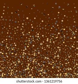 Explosion of stars.   Isolated gradient stellar elements. Platinum chrome metal glitter. Festive iridescent holographic effect vector background for celebration decorations, flyers, posters.