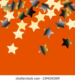 Explosion of stars.   Isolated gradient stellar elements. Platinum chrome metal shine. Iridescent festive  celebration vector  background for celebration decorations, flyers, posters.