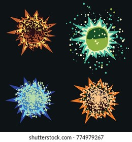 Explosion, sunspot, light