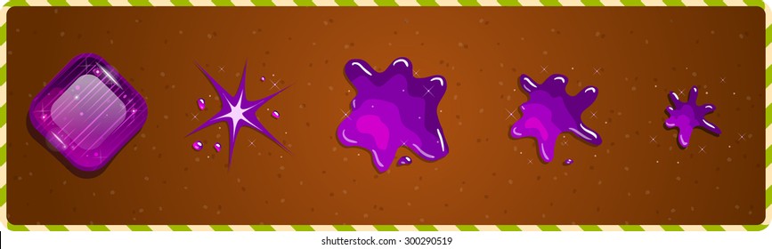explosion tasty candy caramel puddle