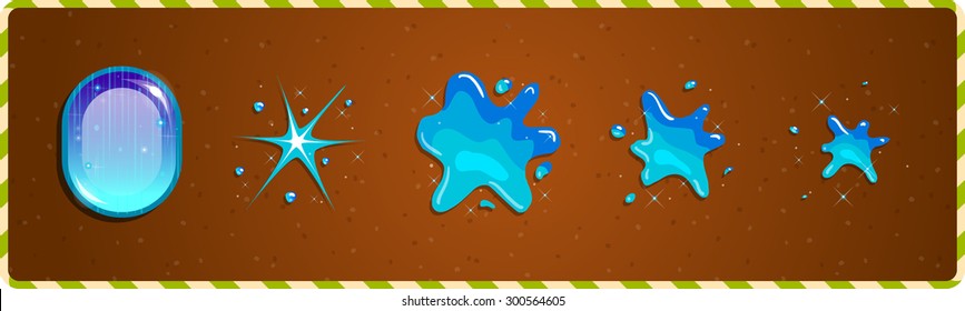 explosion tasty candy caramel puddle