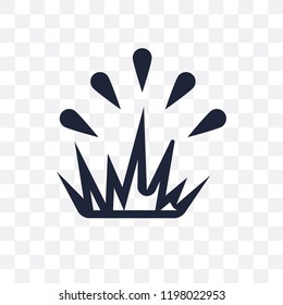 Explosion transparent icon. Explosion symbol design from Army collection.