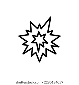 Explosion, Vektorsymbol, Knallsymbol. flache Vektorgrafik für Webseiten oder mobile app.eps
