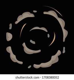 Explosion vector icon.Cartoon vector icon isolated on white background explosion.