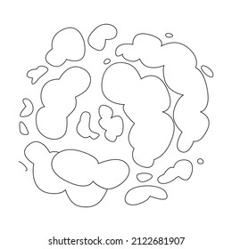 Explosion vector icon.Outline vector icon isolated on white background explosion.