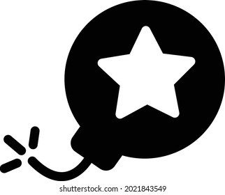 ExplosionsVektorgrafik einzeln auf transparentem Hintergrund . glyph-Vektorsymbole für Konzept- oder Web-Grafiken.