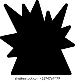 explosion Vector illustration on a transparent background. Premium quality symmbols. Glyphs vector icons for concept and graphic design.