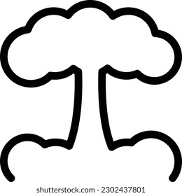 explosion  Vector illustration on a transparent background. Premium quality symmbols. Thin line vector icons for concept and graphic design. 
