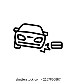 Icono de rueda de explosión. Accidente De Carretera, Accidente De Coche, Irregularidades De Carretera, Obstáculo En Carretera. Signo vectorial de estilo simple aislado en fondo blanco.