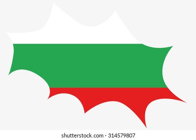 An Explosion wit the flag of Bulgaria