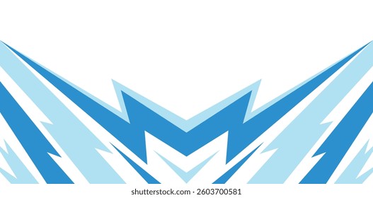 Explosive abstract background with dynamic lightning spikes and jagged arrow elements