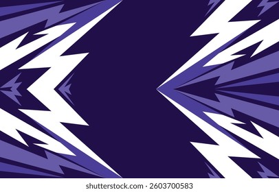 Explosive abstract background with dynamic lightning spikes and jagged arrow elements
