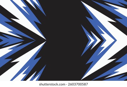 Explosive abstract background with dynamic lightning spikes and jagged arrow elements