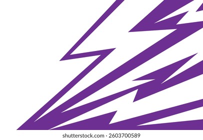 Explosive abstract background with dynamic lightning spikes and jagged arrow elements