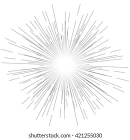 Explosive abstract rays.  Dynamite burst  blast vector background