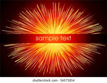 Explosive abstract vector background.