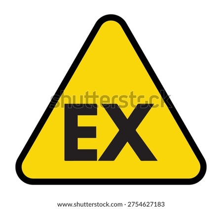 Explosive atmosphere area zone warning sign Victor Element Art