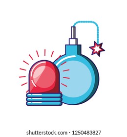 explosive bomb with alarm light emergency