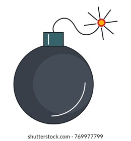 explosive bomb isolated icon