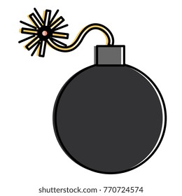 explosive bomb isolated icon