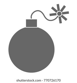 explosive bomb isolated icon
